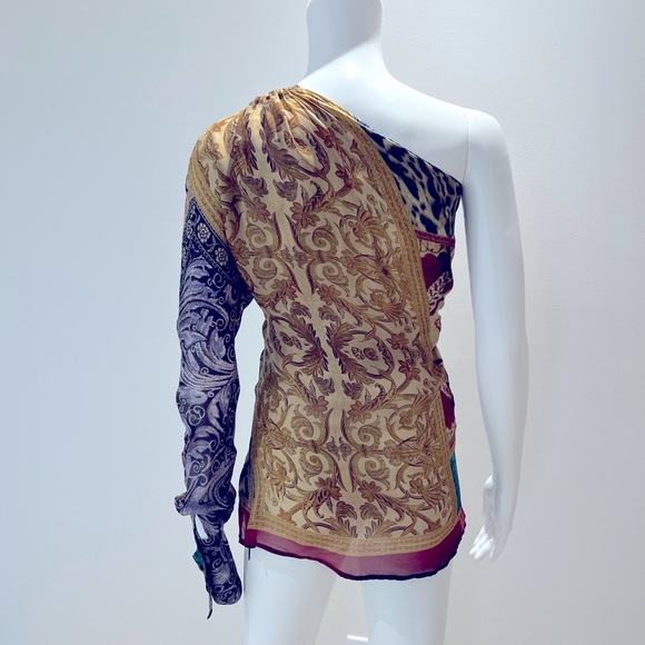 Vintage Roberto Cavalli fall 2004 Runway one-sleeve blouse - Picture 15 of 15
